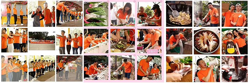 秀美人間四月天、享美食、賞美景、拼業(yè)績、我們是歡樂思億歐人